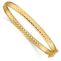 Thumbnail for 14k Polished Safety Clasp 4.75mm Bangle