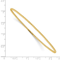 Thumbnail for 14K Beaded Slip-on Bangle