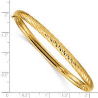 Thumbnail for 14k 3/16 Textured Hinged Bangle