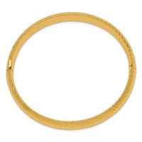 Thumbnail for 14k 7/16 Textured Hinged Bangle