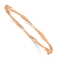 Thumbnail for 14K Rose Gold Hinged Bangle Bracelet