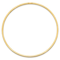 Thumbnail for 14K Textured Polished Slip-On Bangle