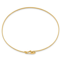 Thumbnail for 14K Brushed and Polished Stars Flexible Bangle