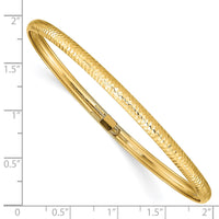 Thumbnail for 14k Textured Flexible Bangle
