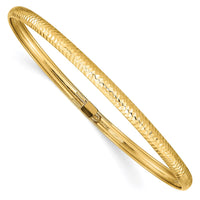 Thumbnail for 14k Textured Flexible Bangle