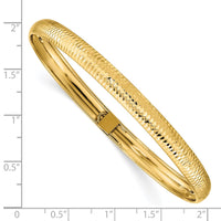 Thumbnail for 14k Textured Flexible Bangle