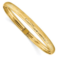 Thumbnail for 14k Textured Flexible Bangle