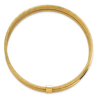 Thumbnail for 14K Polished & Textured Multi Bracelet Bangle