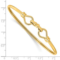 Thumbnail for 14K Polished Fancy Flexible Hook Bangle