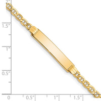 Thumbnail for 14k Semi-solid Anchor Link ID Bracelet