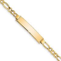 Thumbnail for 14k Semi-solid Figaro ID Bracelet