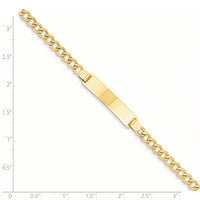 Thumbnail for 14k Semi-solid Curb Link 6.75mm Id Bracelet