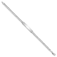 Thumbnail for 14k Semi-solid Curb Link 6.75mm Id Bracelet
