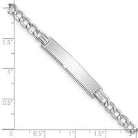 Thumbnail for 14k Semi-solid Curb Link 6.75mm Id Bracelet