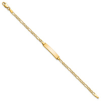 Thumbnail for 14k Semi-Solid Polished Figaro ID Bracelet