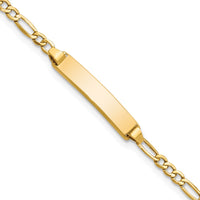 Thumbnail for 14k Semi-Solid Polished Figaro ID Bracelet