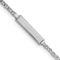 Thumbnail for 14k WG Semi-Solid Anchor Link ID Bracelet
