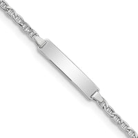 Thumbnail for 14k WG Semi-Solid Anchor Link ID Bracelet