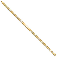 Thumbnail for 14k Semi-Solid Anchor Link ID Bracelet