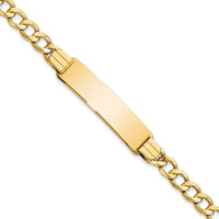 Thumbnail for 14k Semi-solid Curb Link ID Bracelet
