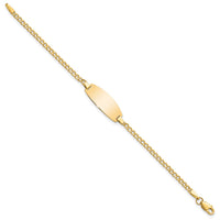 Thumbnail for 14k Semi-Solid Oval Curb ID Bracelet