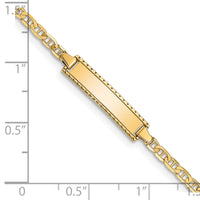Thumbnail for 14k Children's Anchor Link ID Bracelet