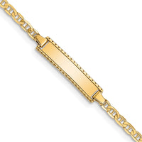 Thumbnail for 14k Children's Anchor Link ID Bracelet