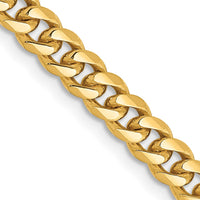 Thumbnail for 14k 4.25mm Solid Miami Cuban Chain
