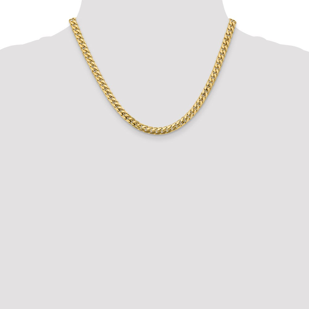 14k 5.5mm Solid Miami Cuban Chain