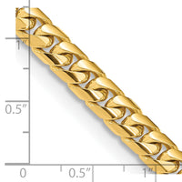 Thumbnail for 14k 6.75mm Solid Miami Cuban Chain