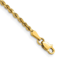 Thumbnail for 14k 2.25mm Semi-solid D/C Rope Chain
