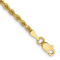 Thumbnail for 14k 2.5mm Semi-solid D/C Rope Chain
