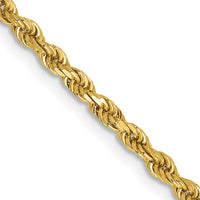 Thumbnail for 14k 2.5mm Semi-solid D/C Rope Chain