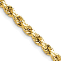 Thumbnail for 14k 4mm Semi-solid D/C Rope Chain