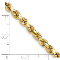 Thumbnail for 14k 4.9mm Semi-solid D/C Rope Chain
