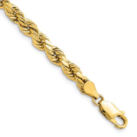 Thumbnail for 14k 4.9mm Semi-solid D/C Rope Chain