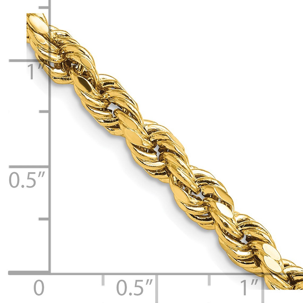 14k 5.5mm Semi-solid D/C Rope Chain