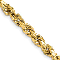 Thumbnail for 14k 5.5mm Semi-solid D/C Rope Chain