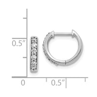 Thumbnail for 14k Diamond Hinged Hoop Earrings