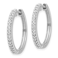 Thumbnail for 14k Diamond Milgrain Hinged Hoop Earrings