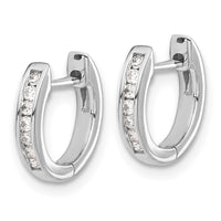 Thumbnail for 14k Diamond Hinged Hoop Earrings