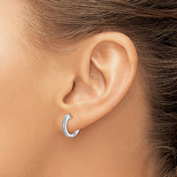 Thumbnail for 14k Diamond Hinged Hoop Earrings