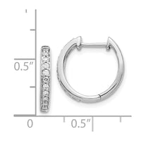 Thumbnail for 14k Diamond Complete Hinged Hoop Earrings