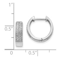 Thumbnail for 14k Diamond Hinged Hoop Earrings