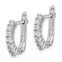 Thumbnail for 14k White Gold Fancy Hinged Diamond Earrings