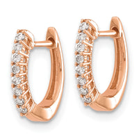 Thumbnail for 14k Diamond Hinged Hoop Earrings
