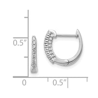 Thumbnail for 14k Diamond Hinged Hoop Earrings