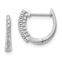 Thumbnail for 14k Diamond Hinged Hoop Earrings