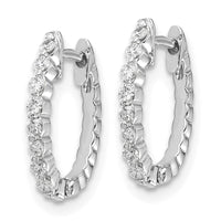 Thumbnail for 14k Rose Oval Hinged Hoop Earring Mountings