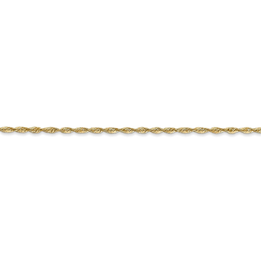 14k 1.5mm Diamond-cut Extra-Light Rope Chain
